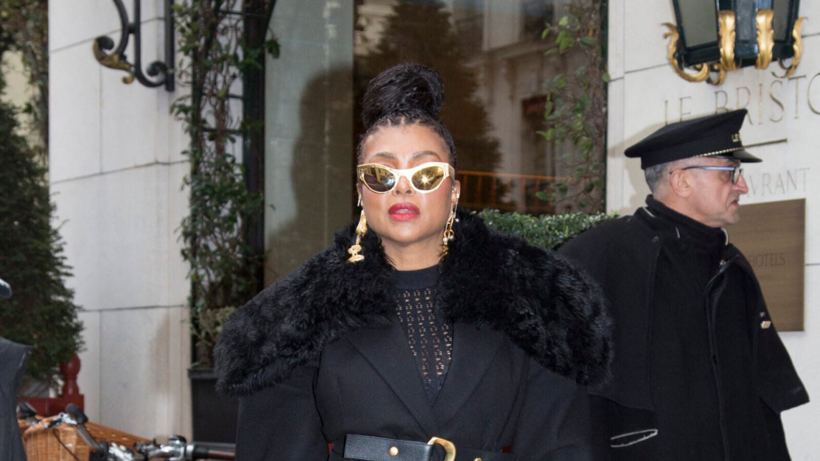Taraji P Henson arriving at her hotel during Paris Fashion Week MEGA1413097 004 scaled