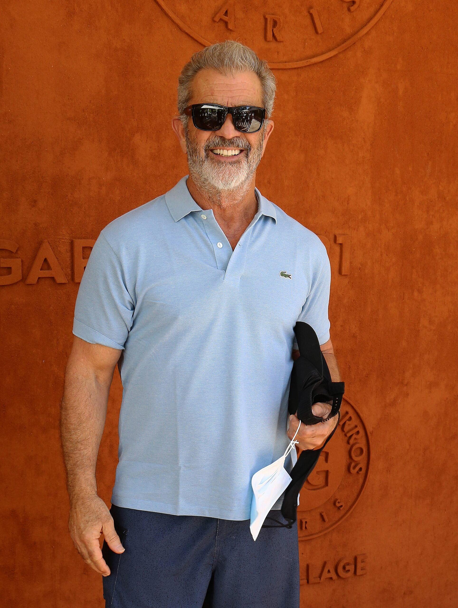Mel Gibson at the Village of Roland Garros