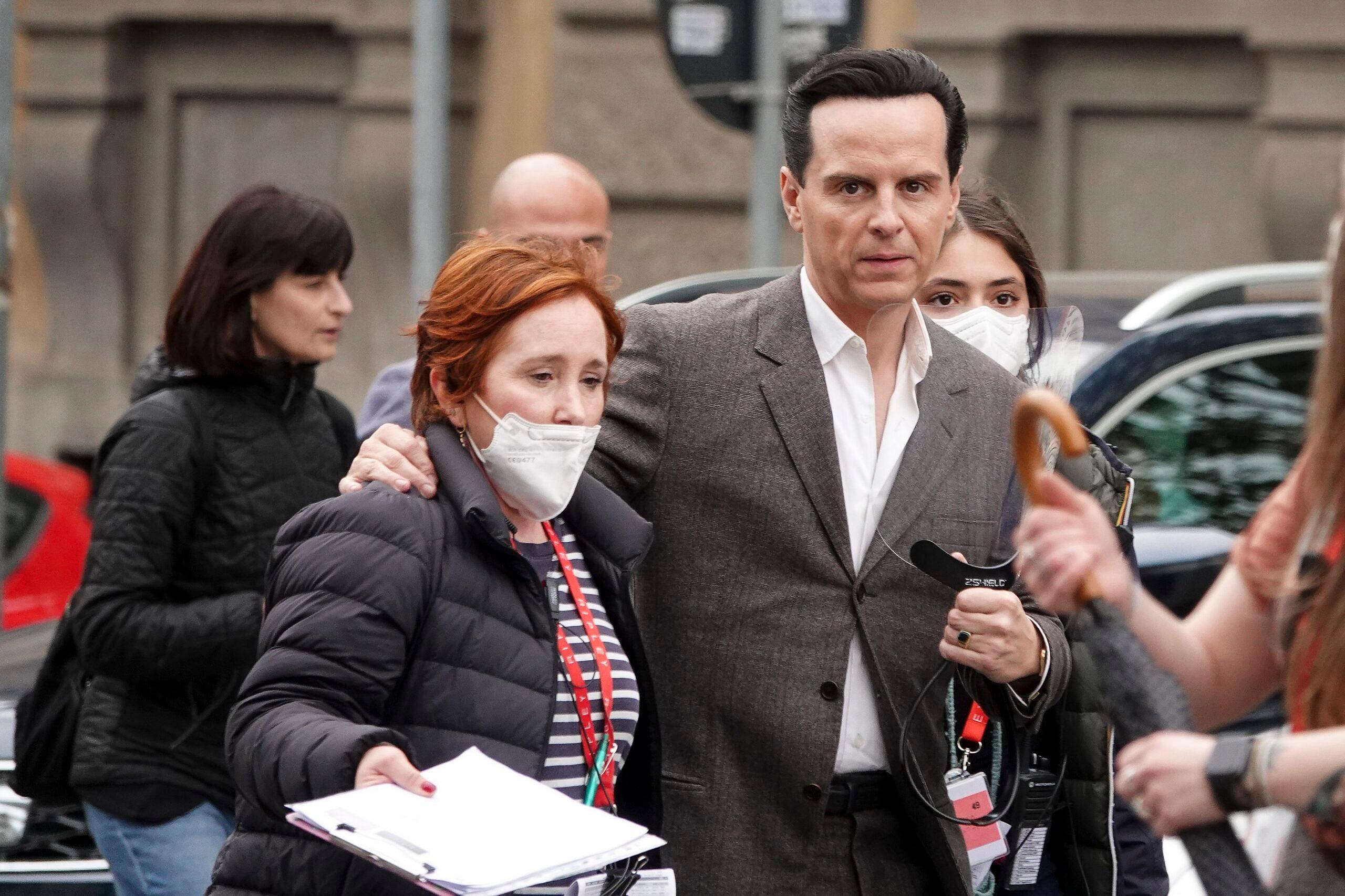 Andrew Scott filming Mr. Ripley tv serie in Rome