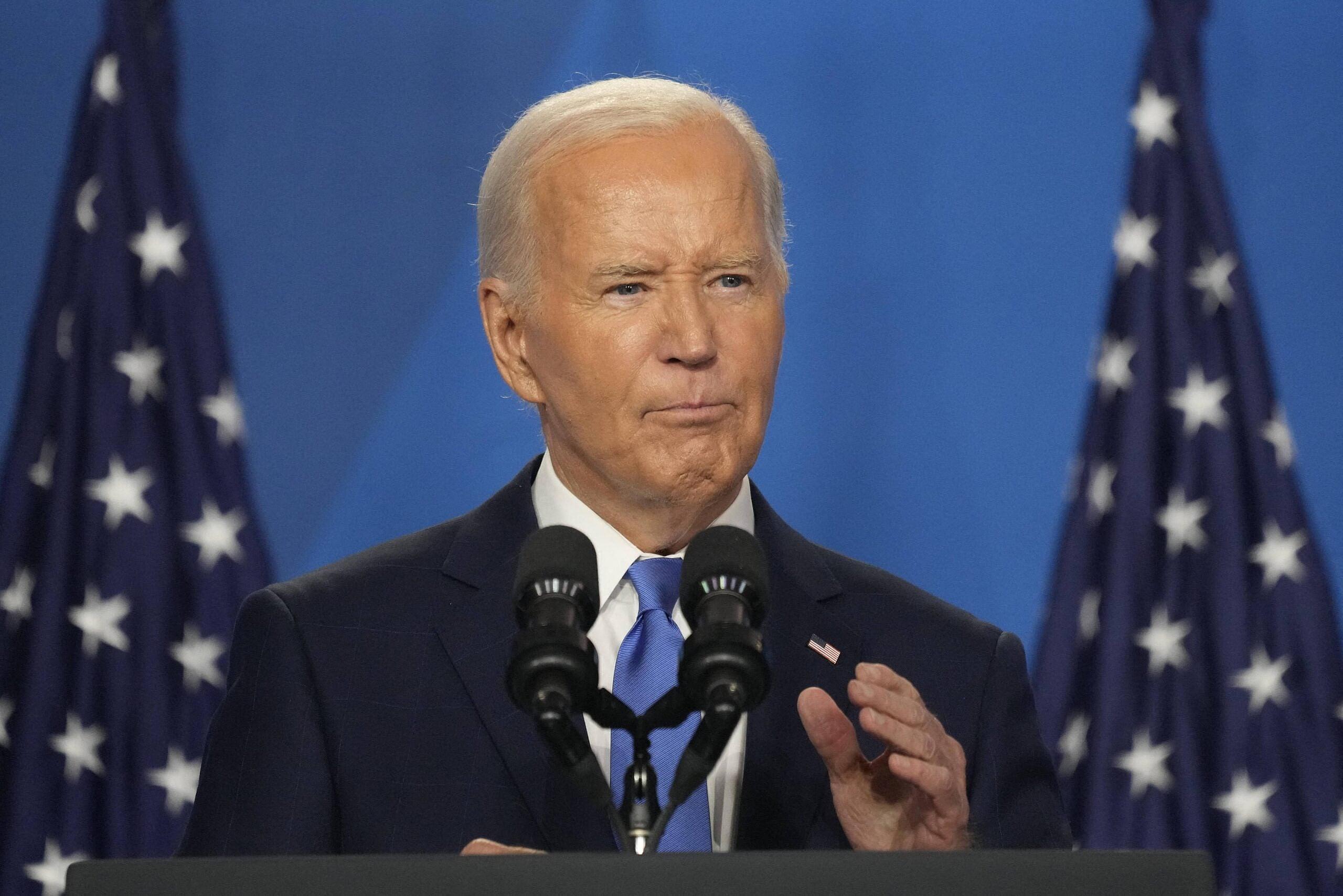 Joe Biden speaks at Press Conference