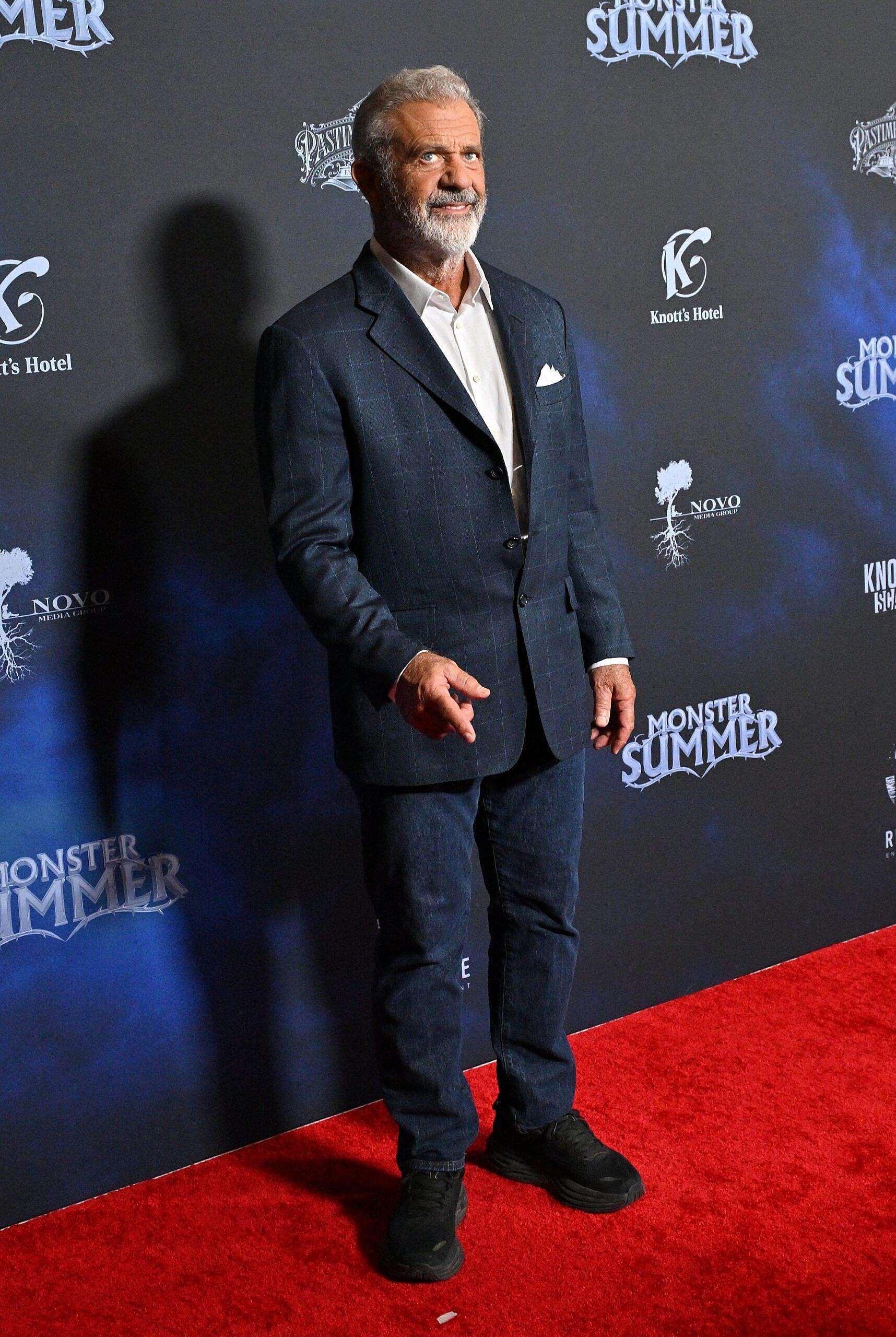 Mel Gibson arriving to the "Monster Summer" Special Screening at Directors Guild of America Theatre on September 24, 2024 in Hollywood, CA.