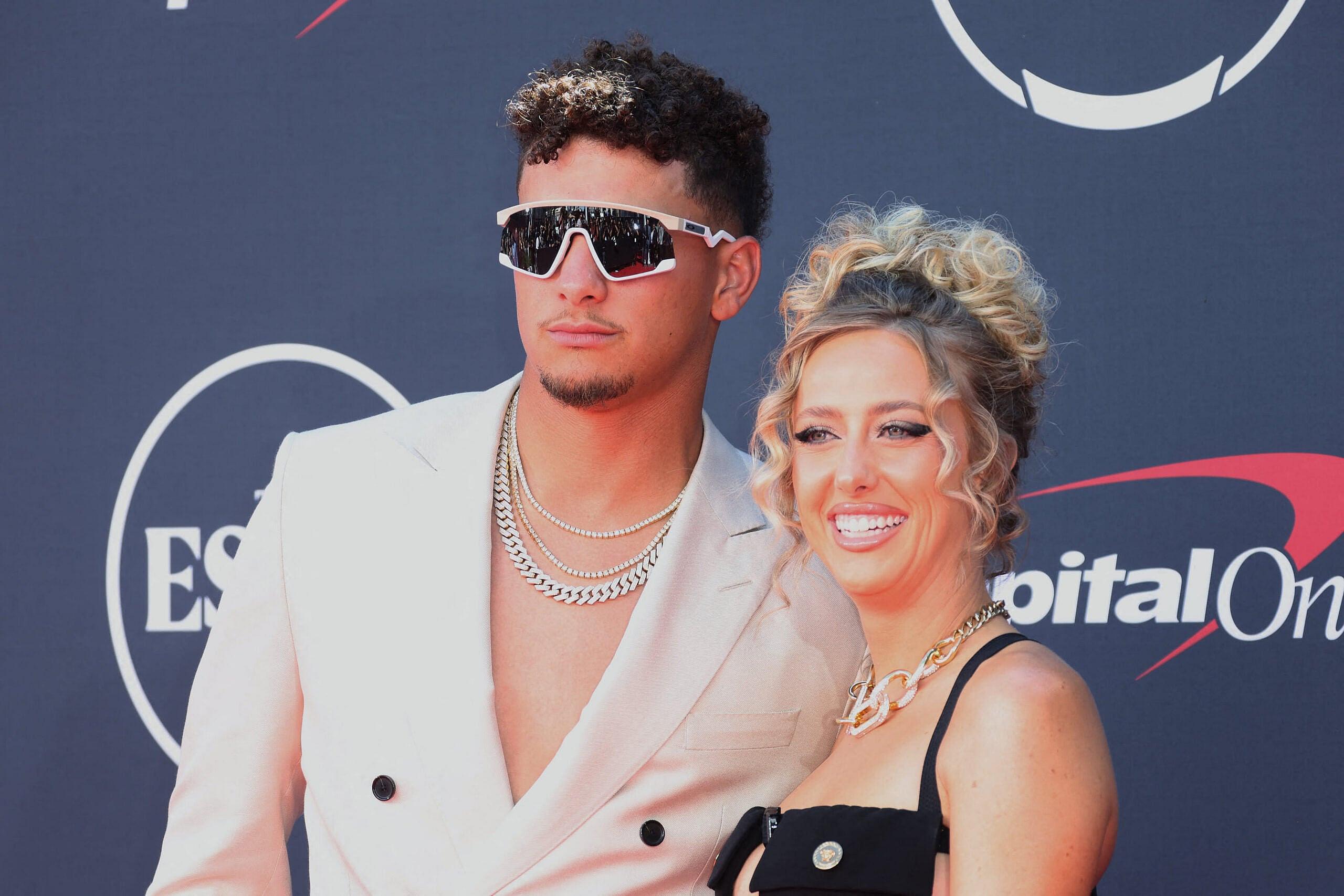Patrick Mahomes and Brittany Mahomes at The 2023 ESPY Awards