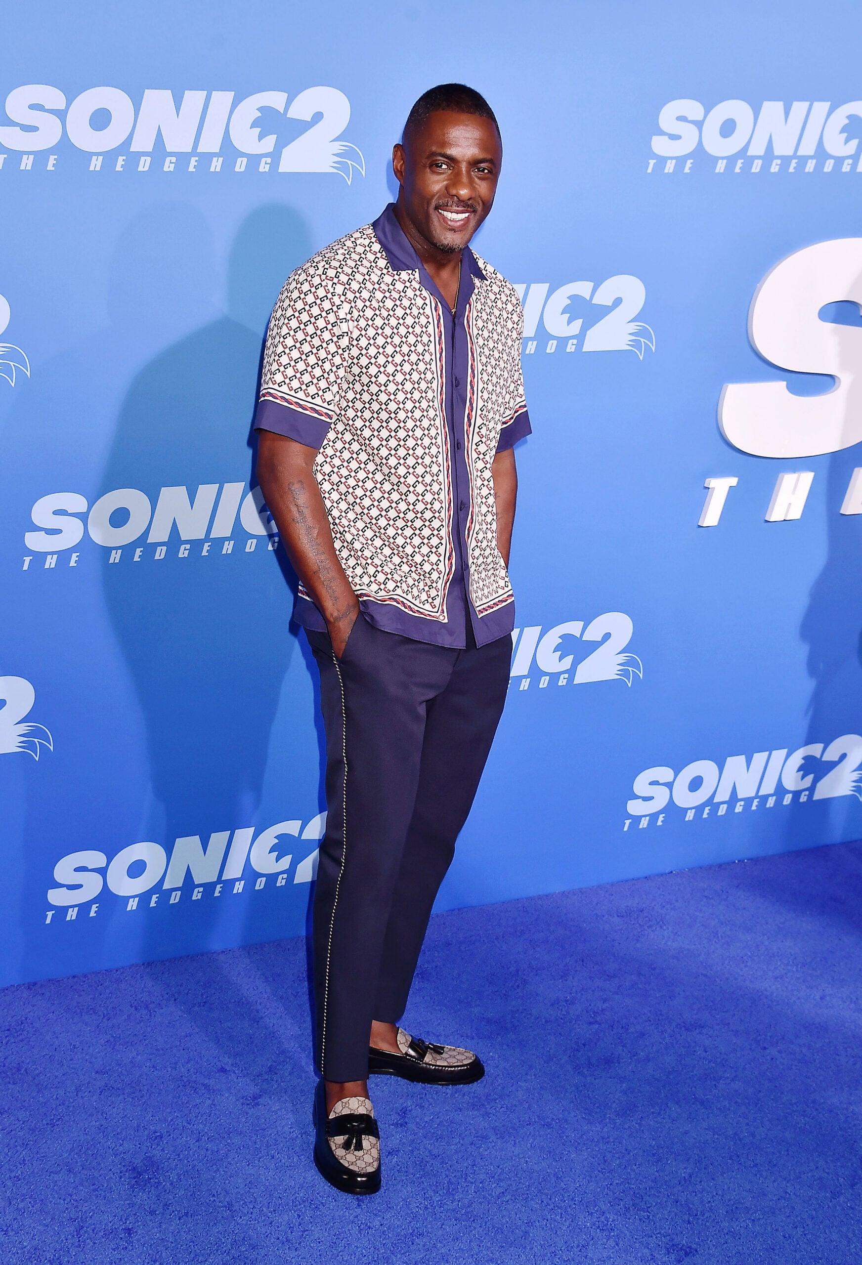 Idris Elba 'Sonic The Hedgehog 2' estreia do filme