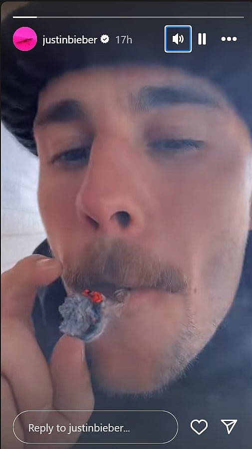 does justin bieber smoke cigarettes lighting up a Cigarette lilbieber smokes a cigar while