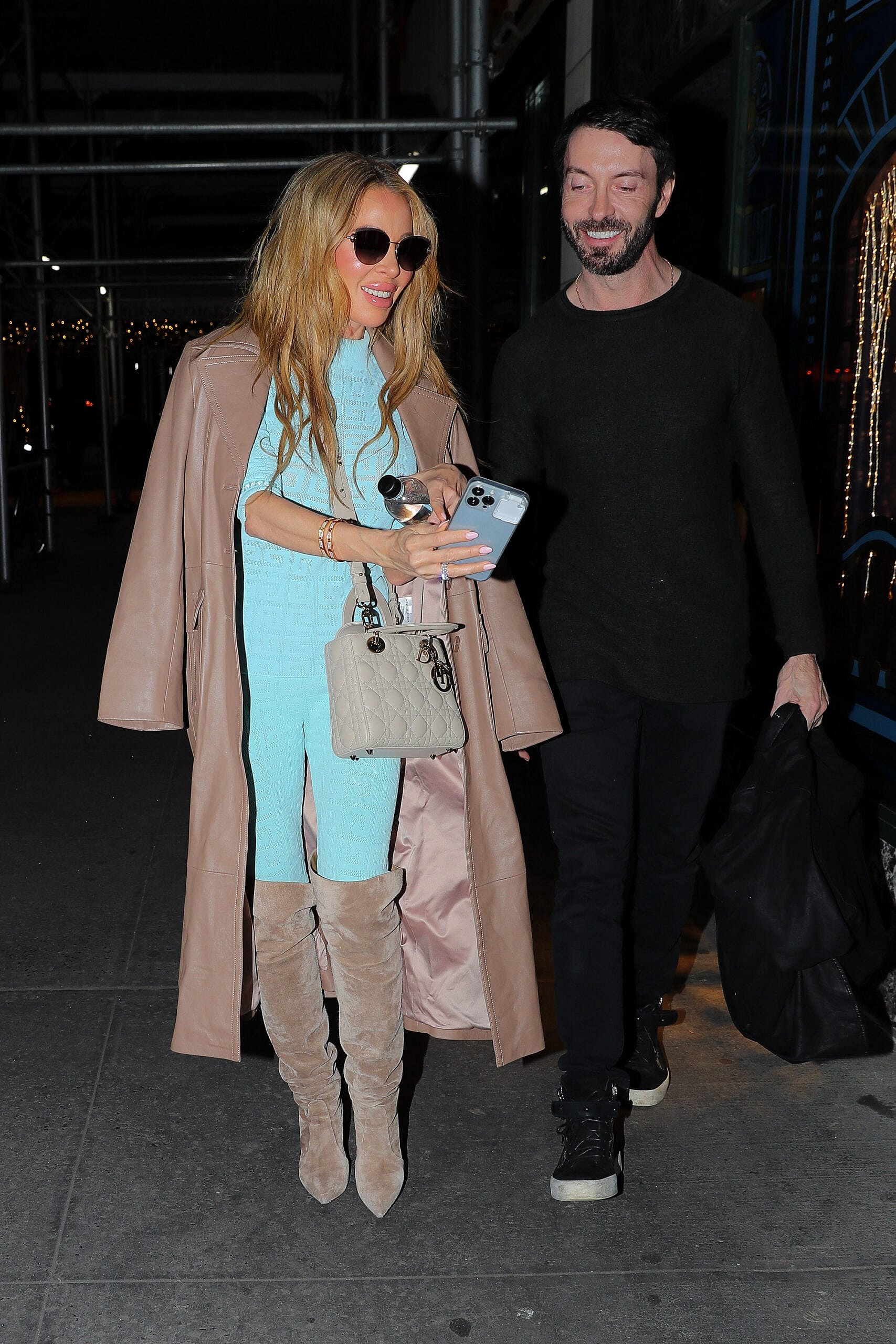 Lisa Hochstein is all smiles as she leaves a lunch date in NYC with handsome entrepreneur Jody Glidden
