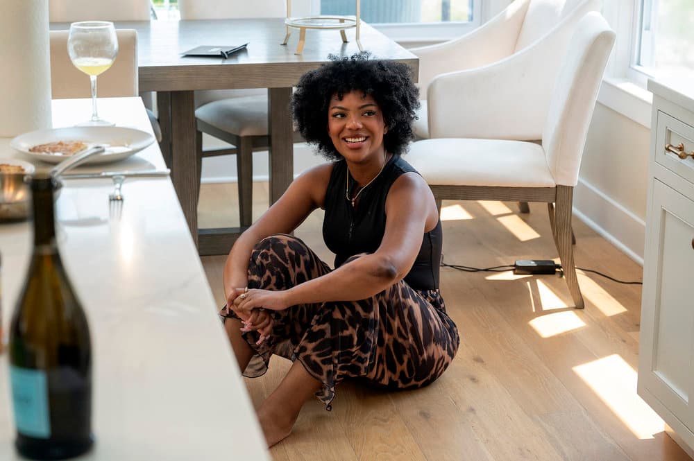 Riley Burruss filming an episode of "Next Gen NYC."