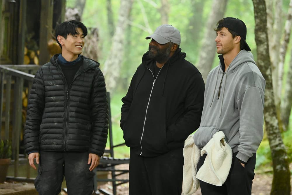 Eric Nam and Rob Rausch on "The Traitors." 