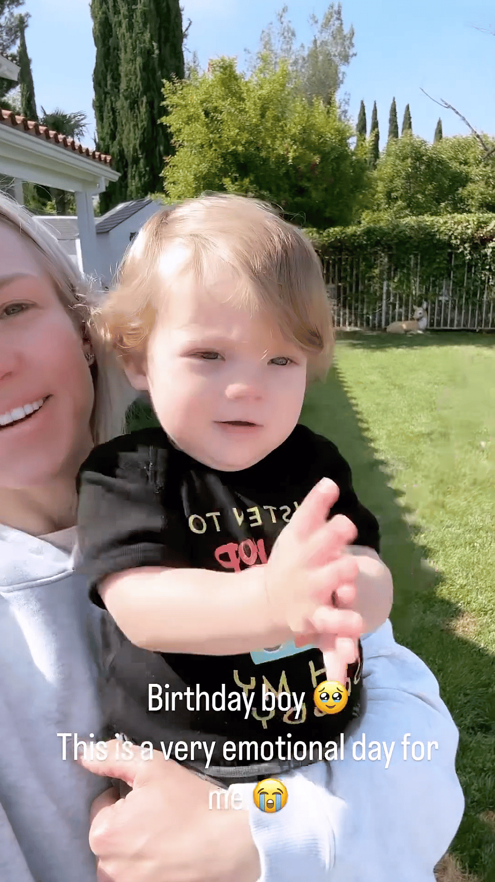 Sharna Burgess marks son Zane's first birthday