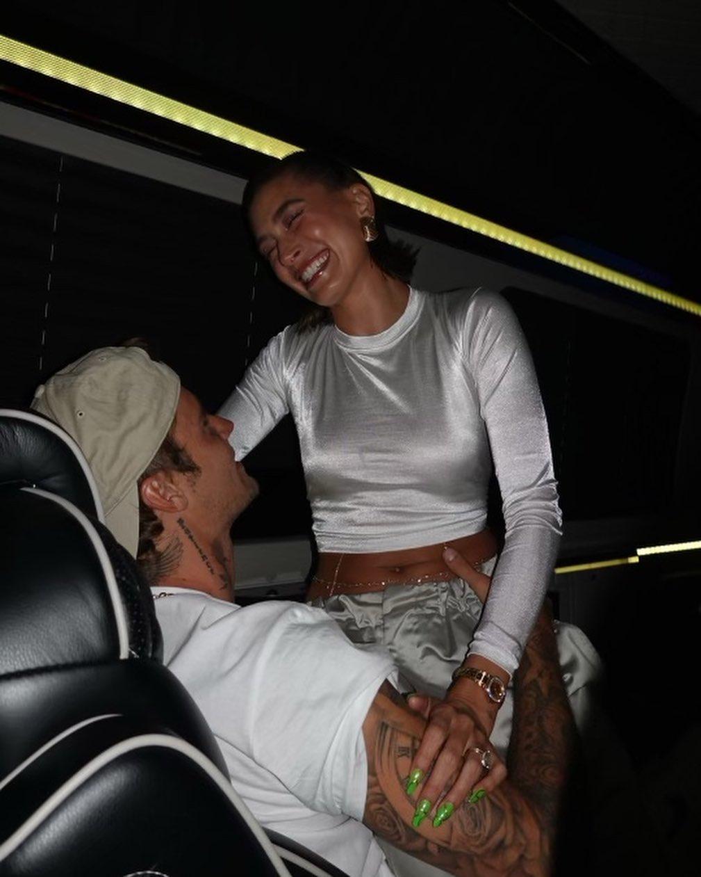 Justin and Hailey Bieber at 2023 Coachella