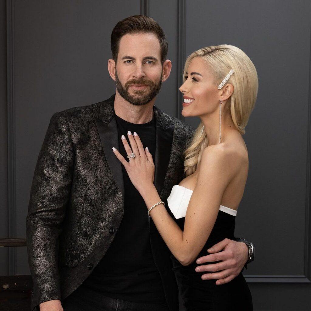 A photo showing the lovely couple, Tarek El Moussa and Heather Rae Young.