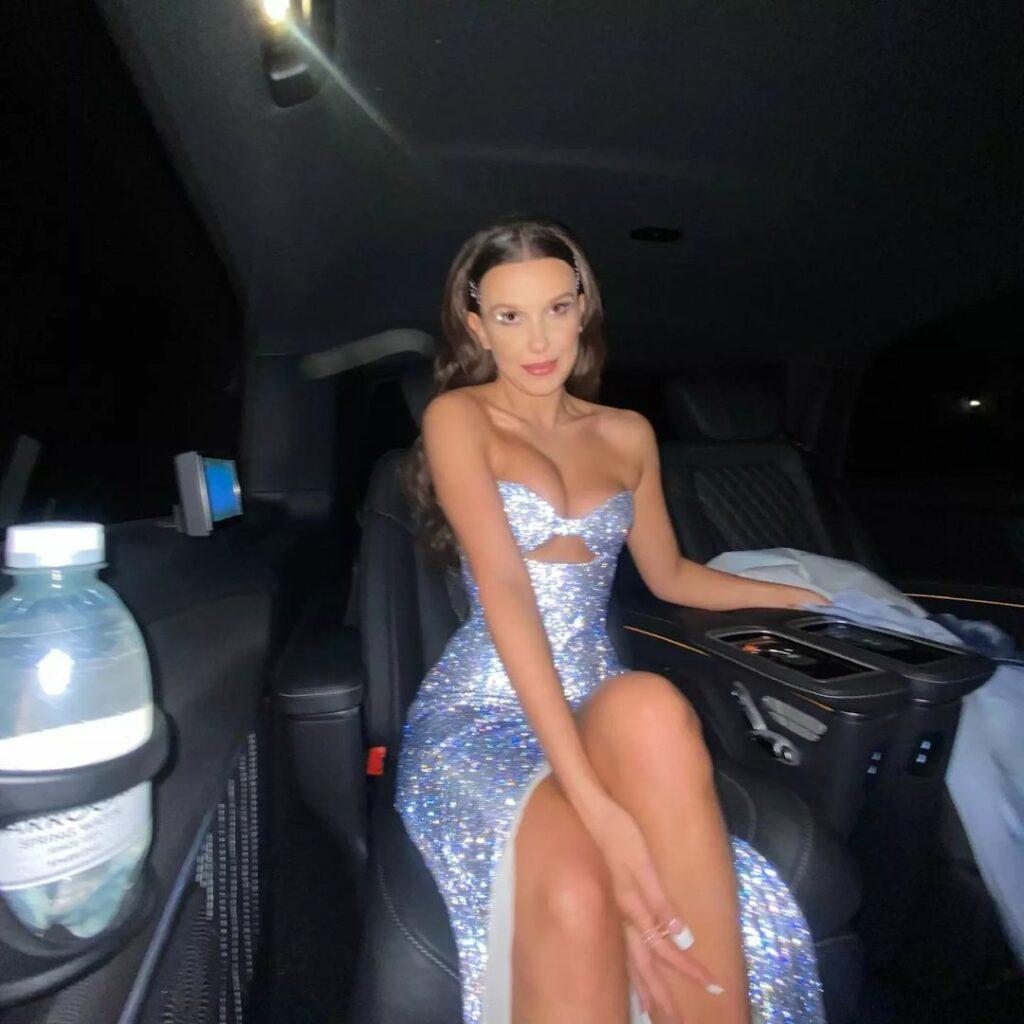 Millie Bobby Brown posing for the camera.