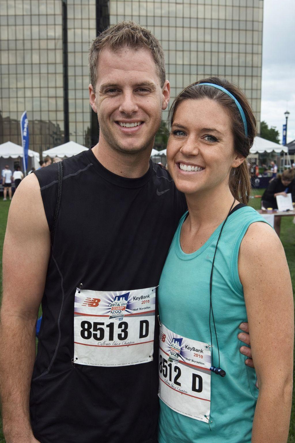 Ashley Flynn and Caleb Flynn marathon