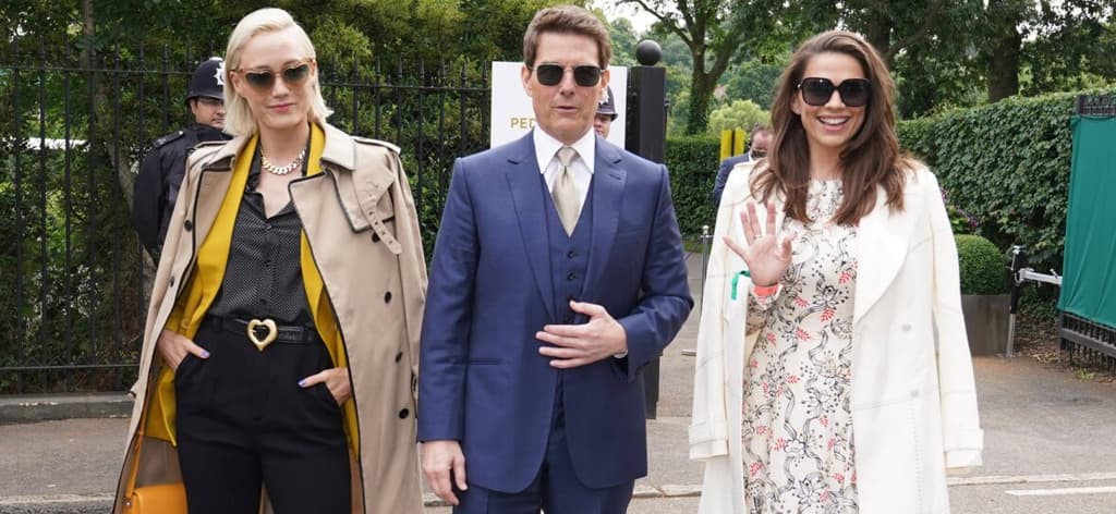Tom Cruise and Hayley Atwell attend Wimbledon