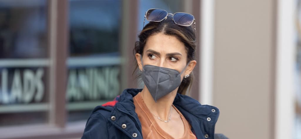 Hilaria Baldwin pops to an Italian market to stock up on groceries in Vermont