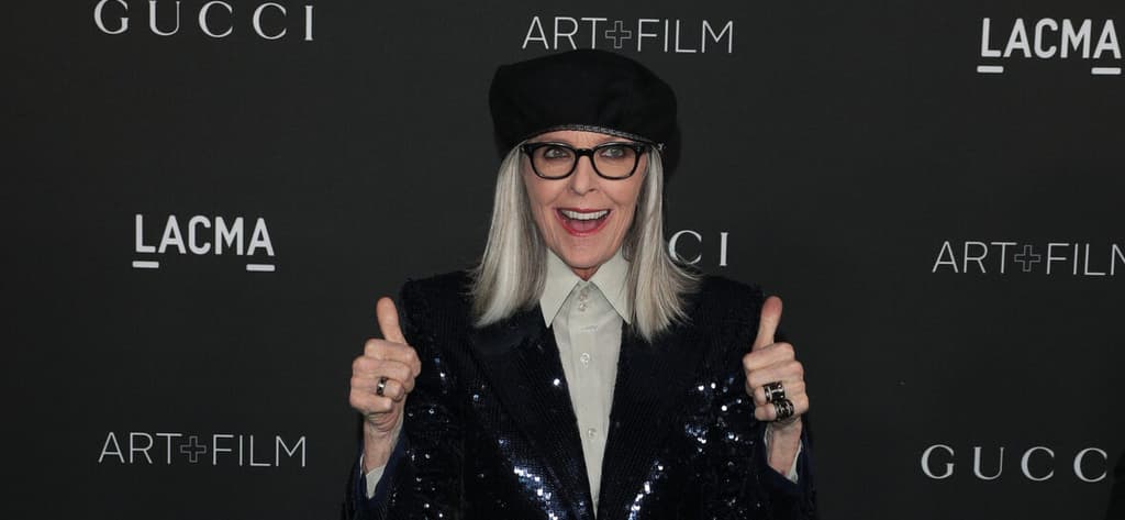 Diane Keaton grooved to Miley Cyrus' track, "Flowers"