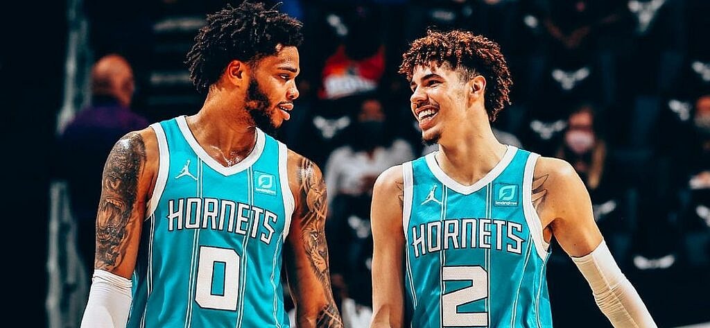 Miles Bridges and LaMelo Ball