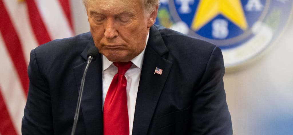 Former President Trump Joins TX Gov. Abbott At Unfinished Border Wall