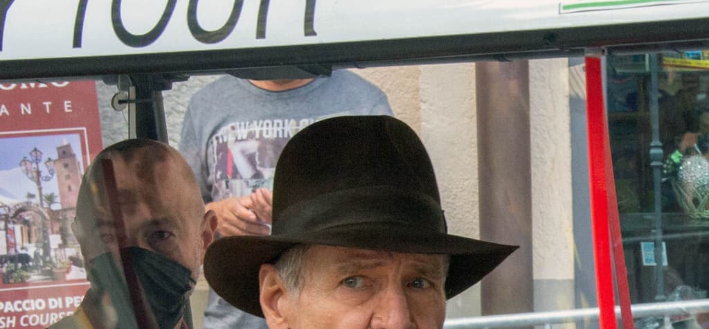 Harrison Ford and Phoebe Waller-Bridge filming Indiana Jones 5 in Cefal Sicily