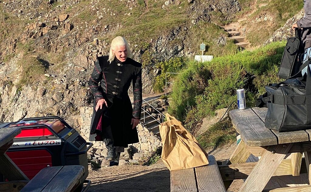 Matt Smith Filming House Of The Dragon On A Beach In Cornwall