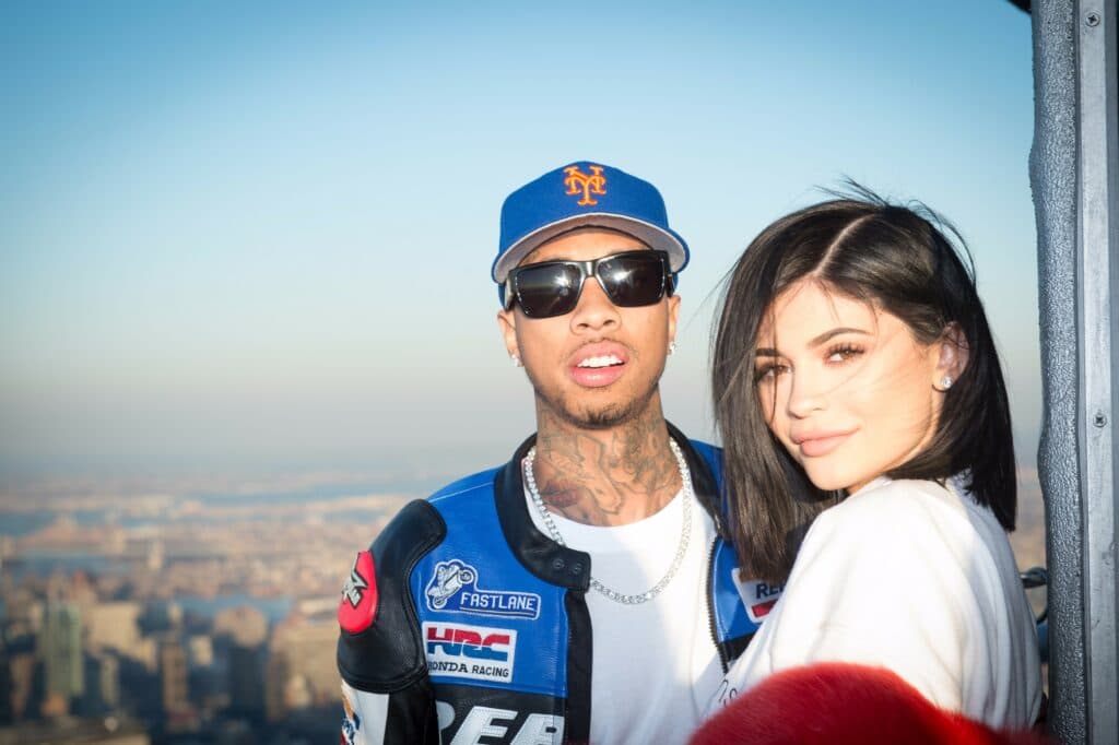 Kylie Jenner and Tyga visit the Empire State Building on Valentine's Day in New York, NY. 14 Feb 2017 Pictured: Tyga, Kylie Jenner. Photo credit: ZUMA Press / MEGA TheMegaAgency.com +1 888 505 6342 (Mega Agency TagID: MEGA17933_003.jpg) [Photo via Mega Agency]