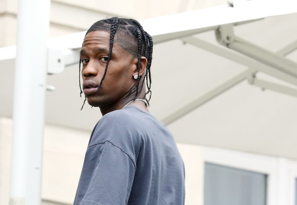 Travis Scott shooting for Christian Dior while Paris Fashion week
