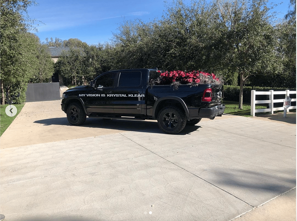 Kanye West pick-up truck 