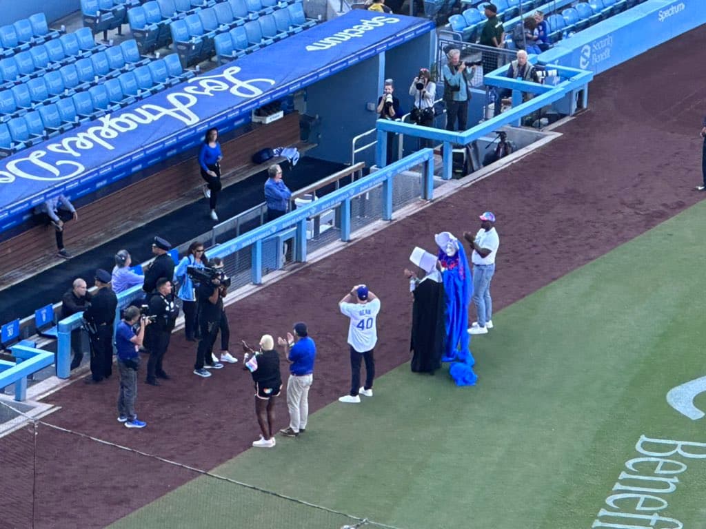 Sisters of Perpetual Indulgence Honored in empty Dodgers Stadium
