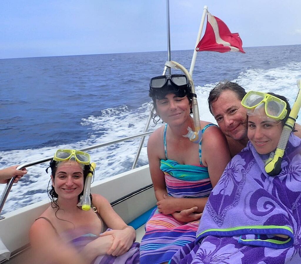 Bob Saget with daughters