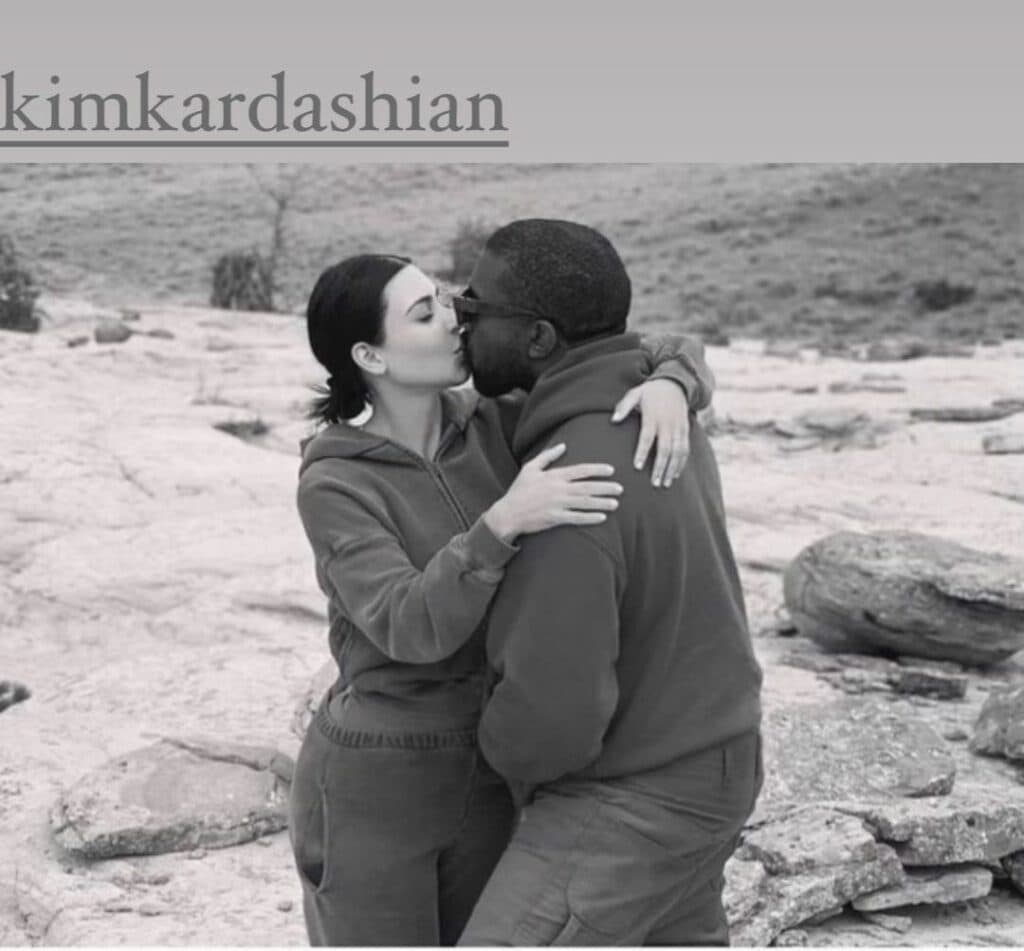Kanye West Desperate To Win Back Kim Kardashian, Shares Kissing Photo!