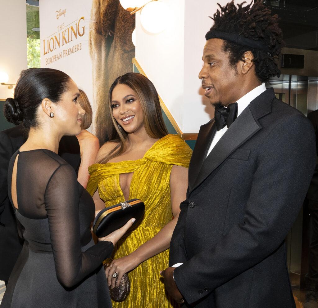 Harry and Meghan meet Beyonce and Jay Z at The Lion King Premiere