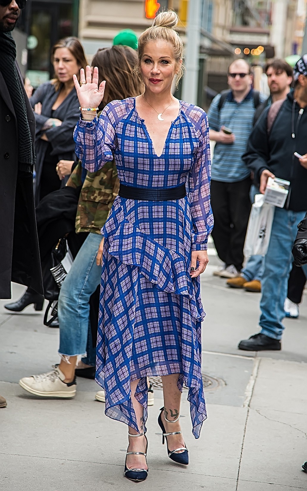 Christina Applegate is seen arriving to AOL Build Series at Build Studio in New York City