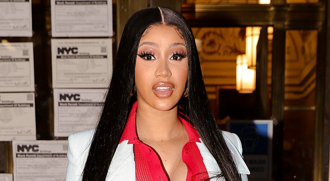 Cardi B is all businesswoman in a tailored suit while out and about in New York City