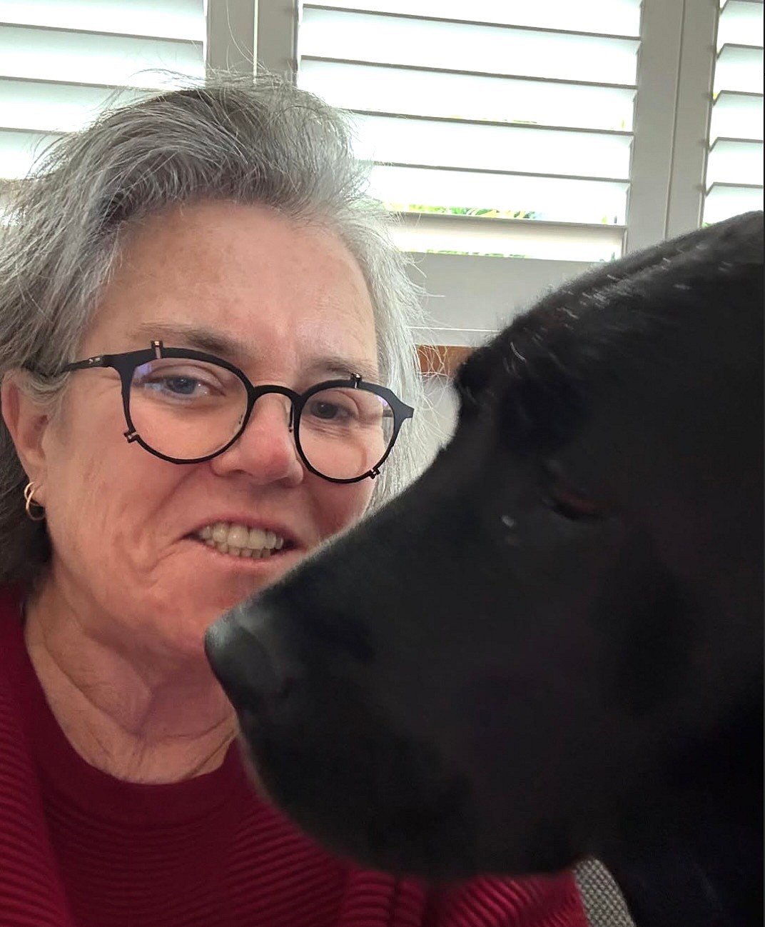 Rosie O'Donnell and her dog