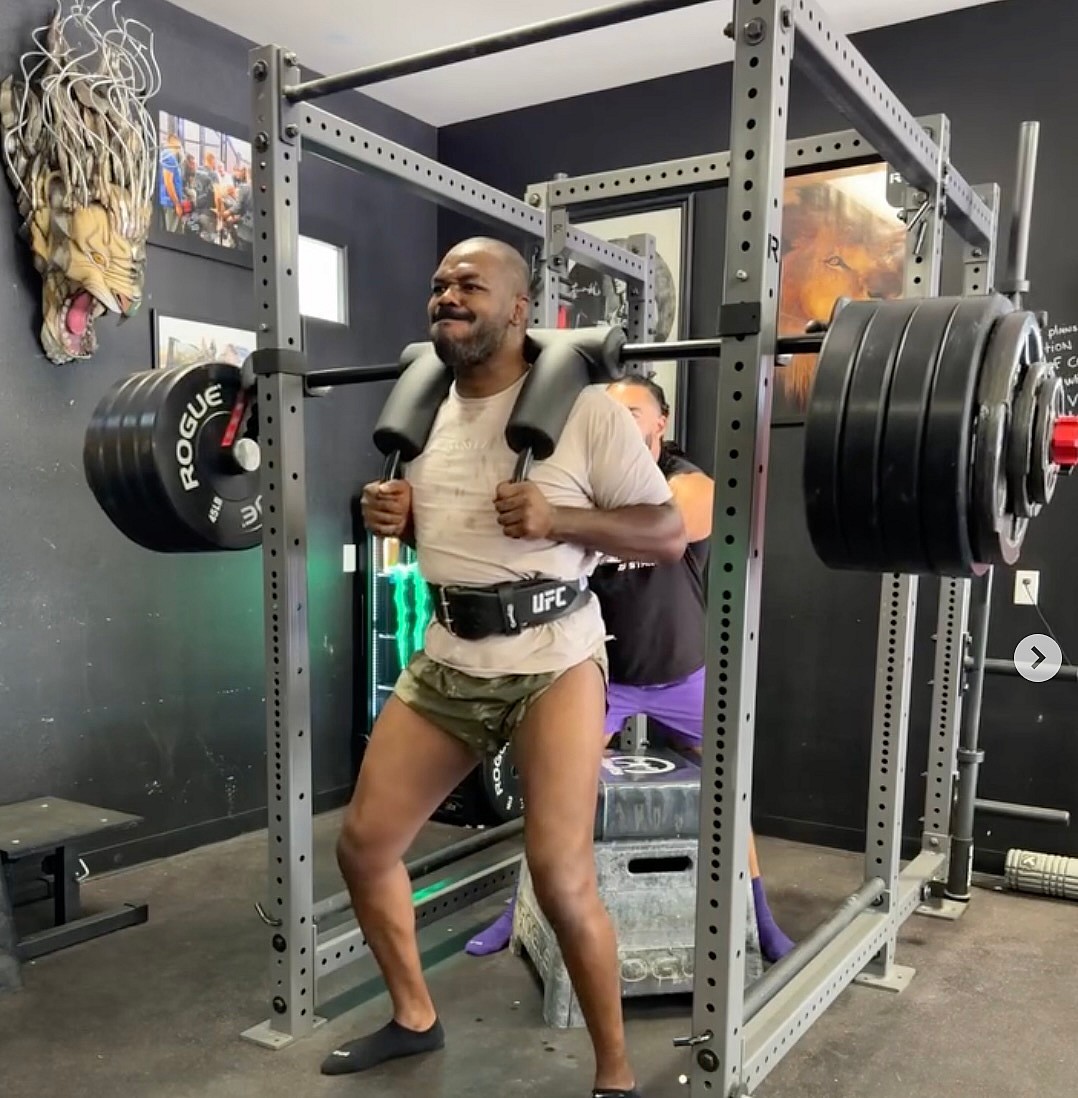 Jon jones in the gym
