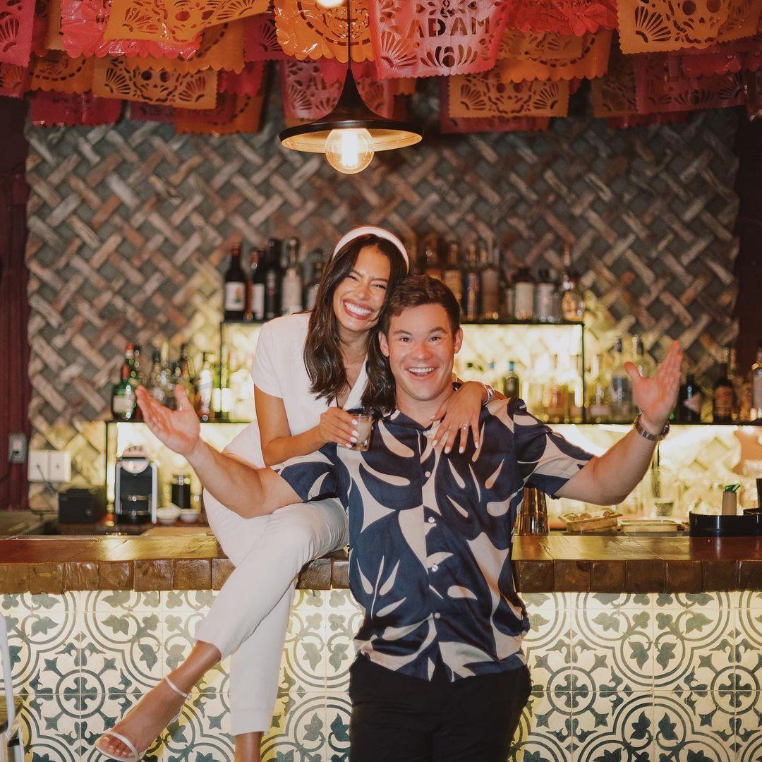 Adam Devine and Chloe Bridges