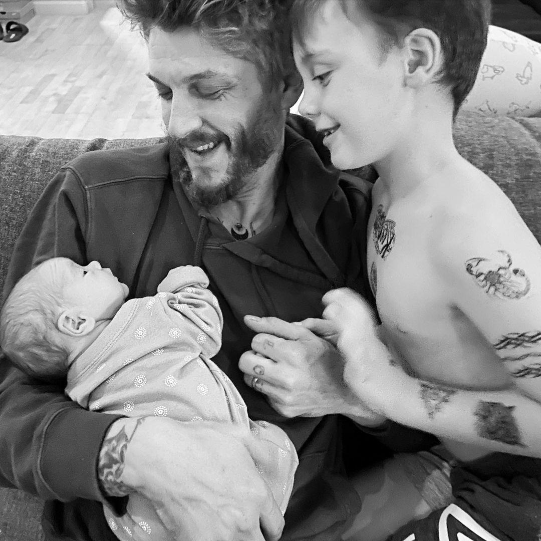 Mark Hampton and kids