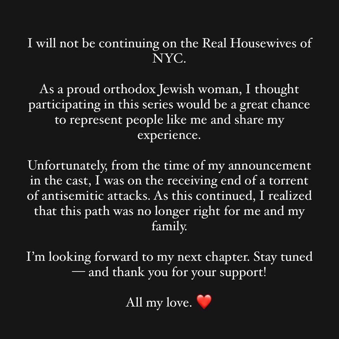 New 'RHONY' Cast Member Is Bailing Already Over Social Media Hate