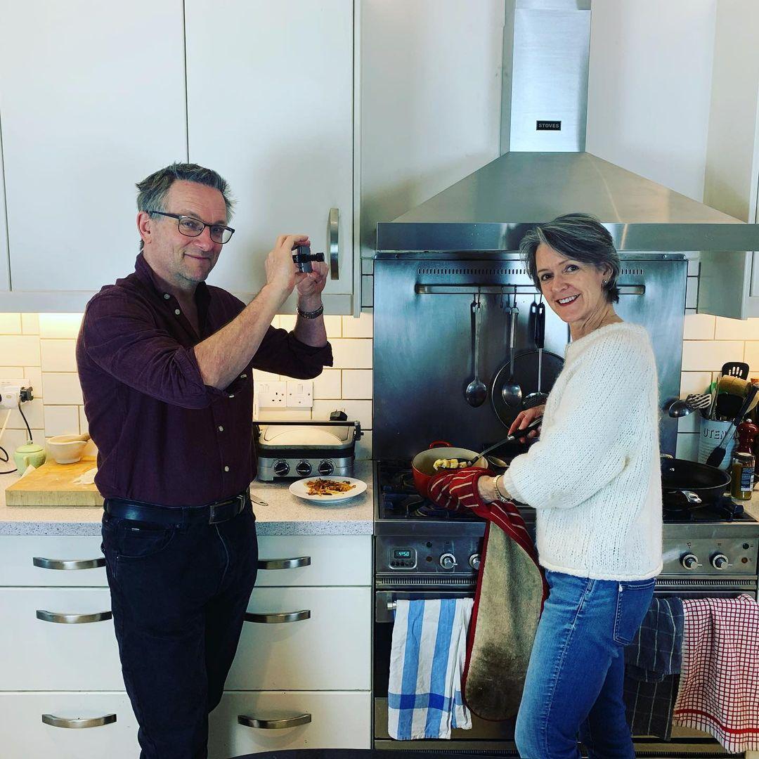 Michael Mosley with his wife