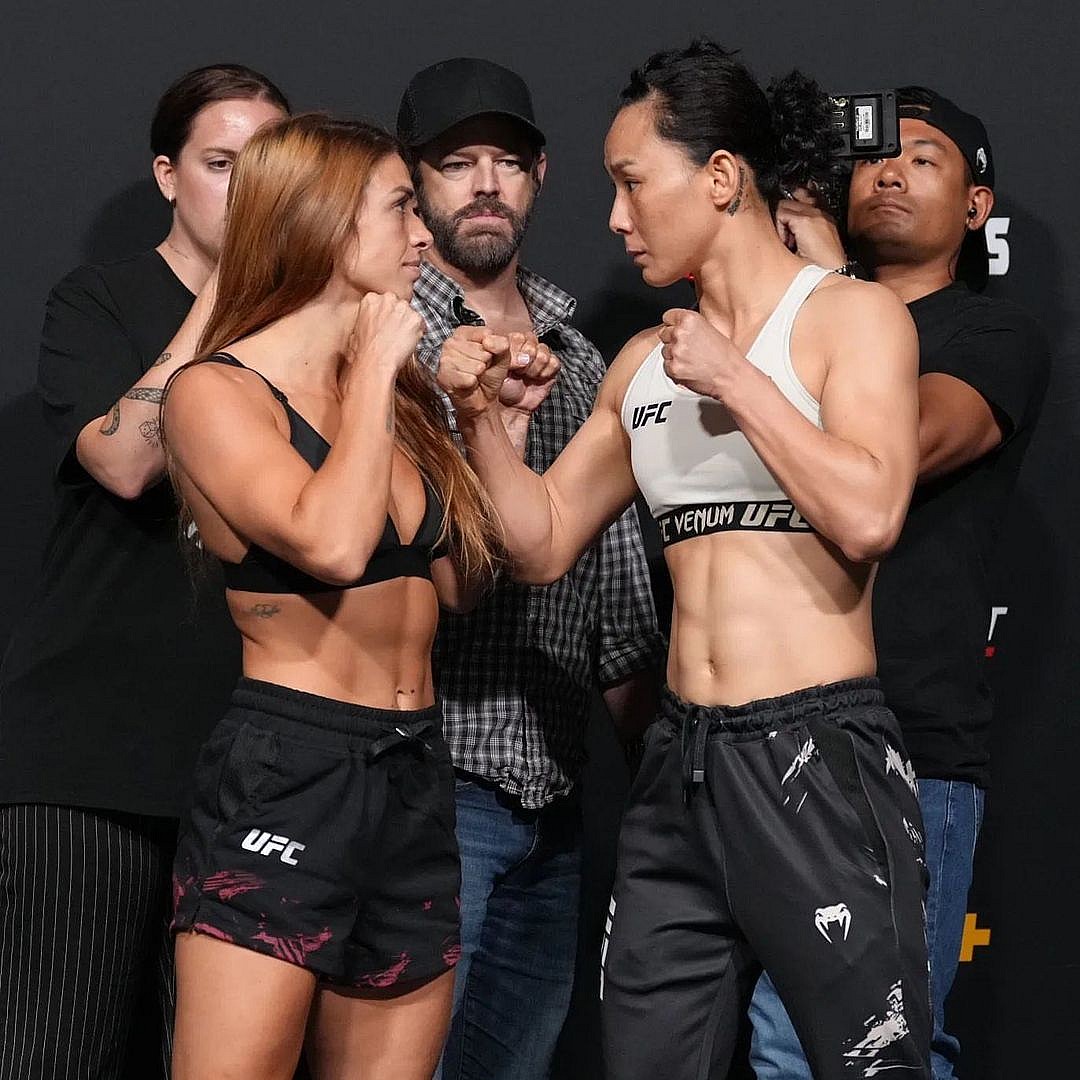 Mackenzie Dern and Yan Xiaonan at UFC Vegas 61