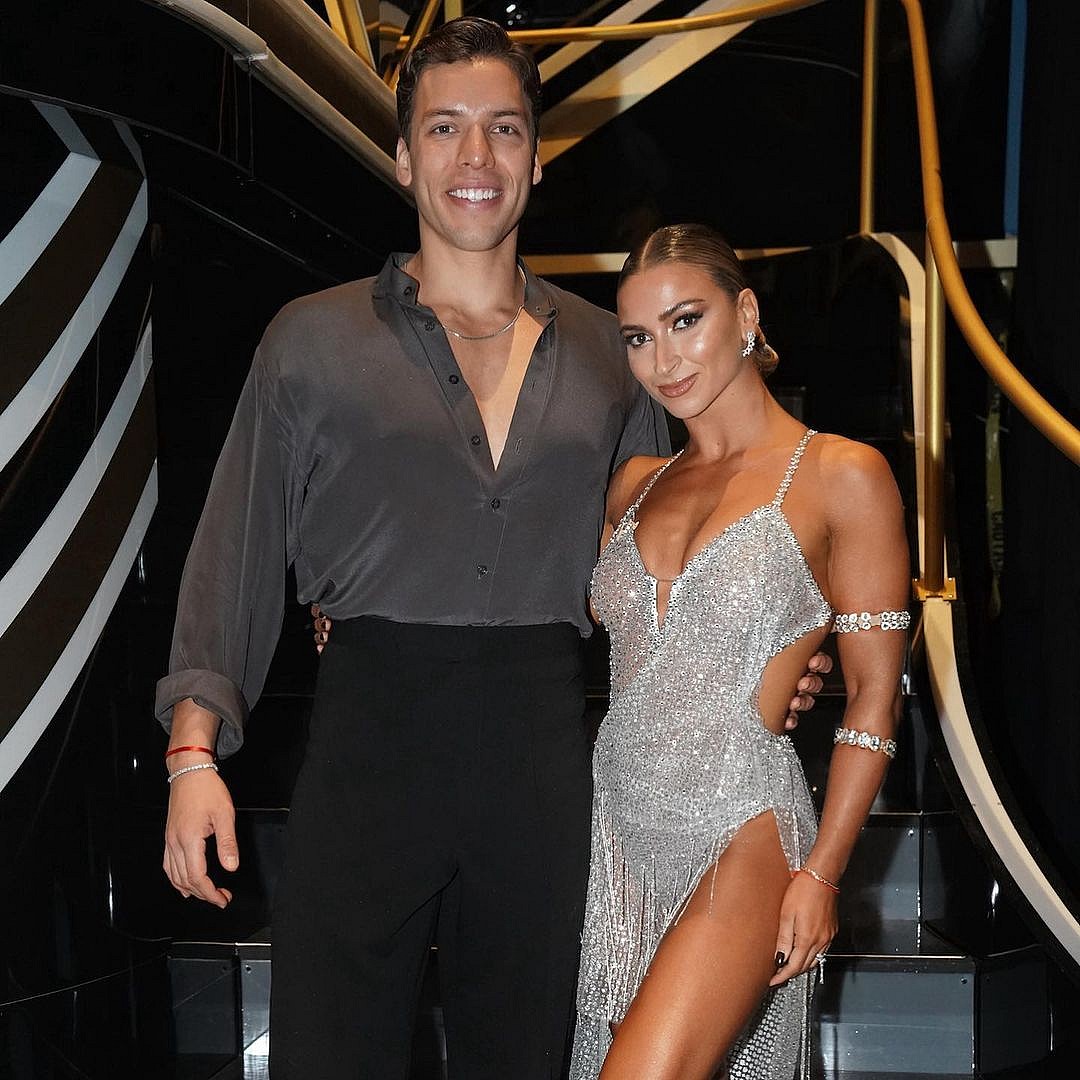 Joseph Baena and his pro dancer Daniella Karagach
