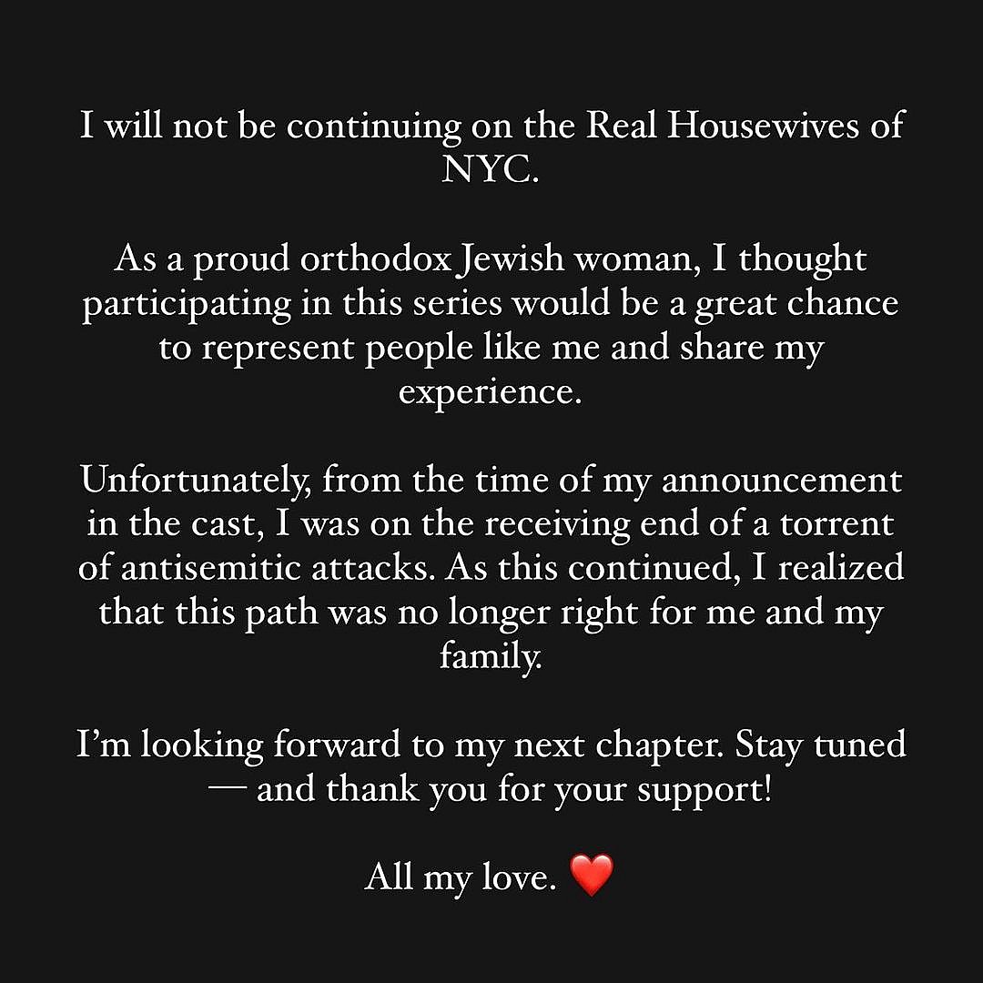 New 'RHONY' Cast Member Is Bailing Already Over Social Media Hate