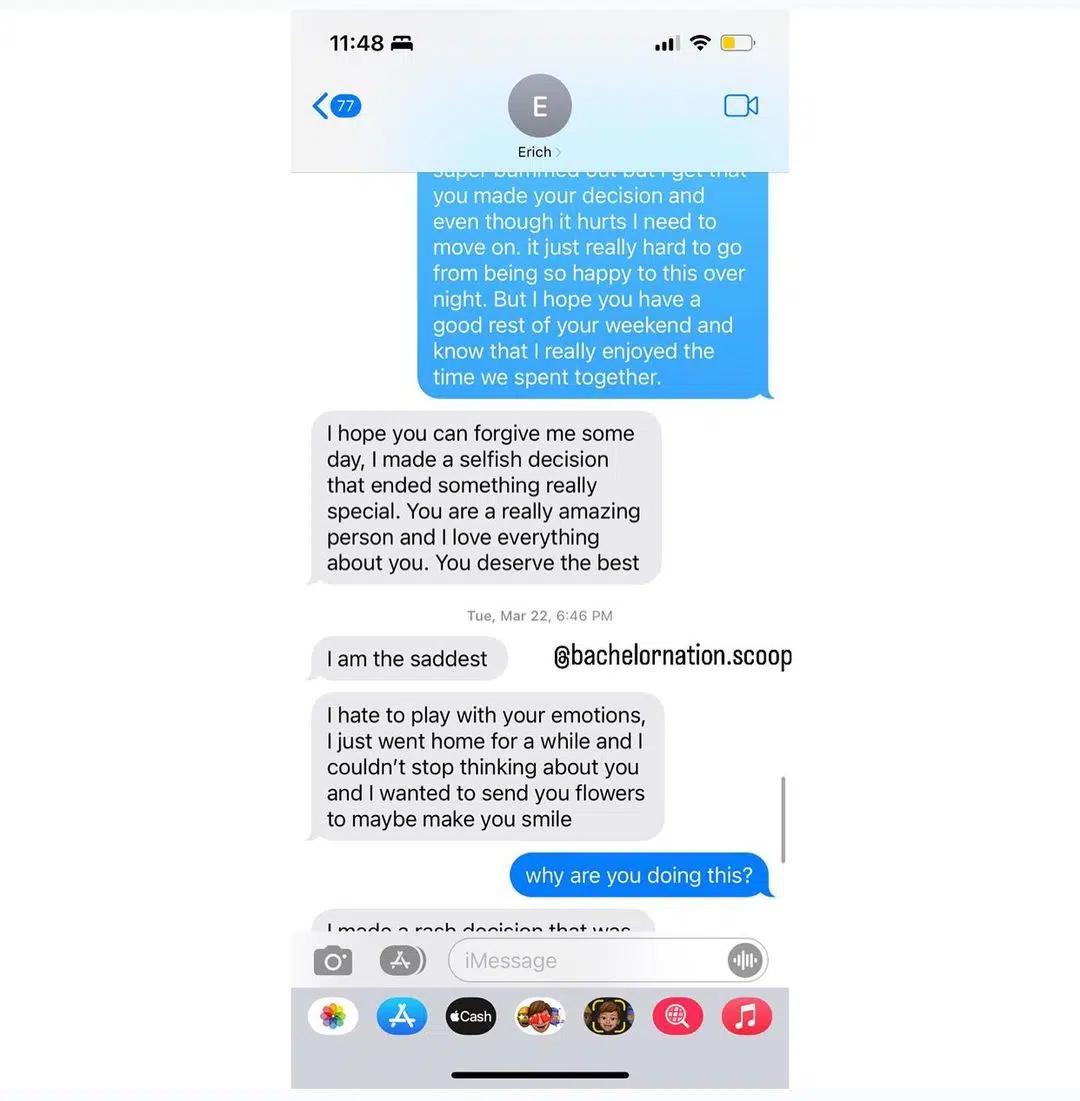 text messages exposing erich schwer