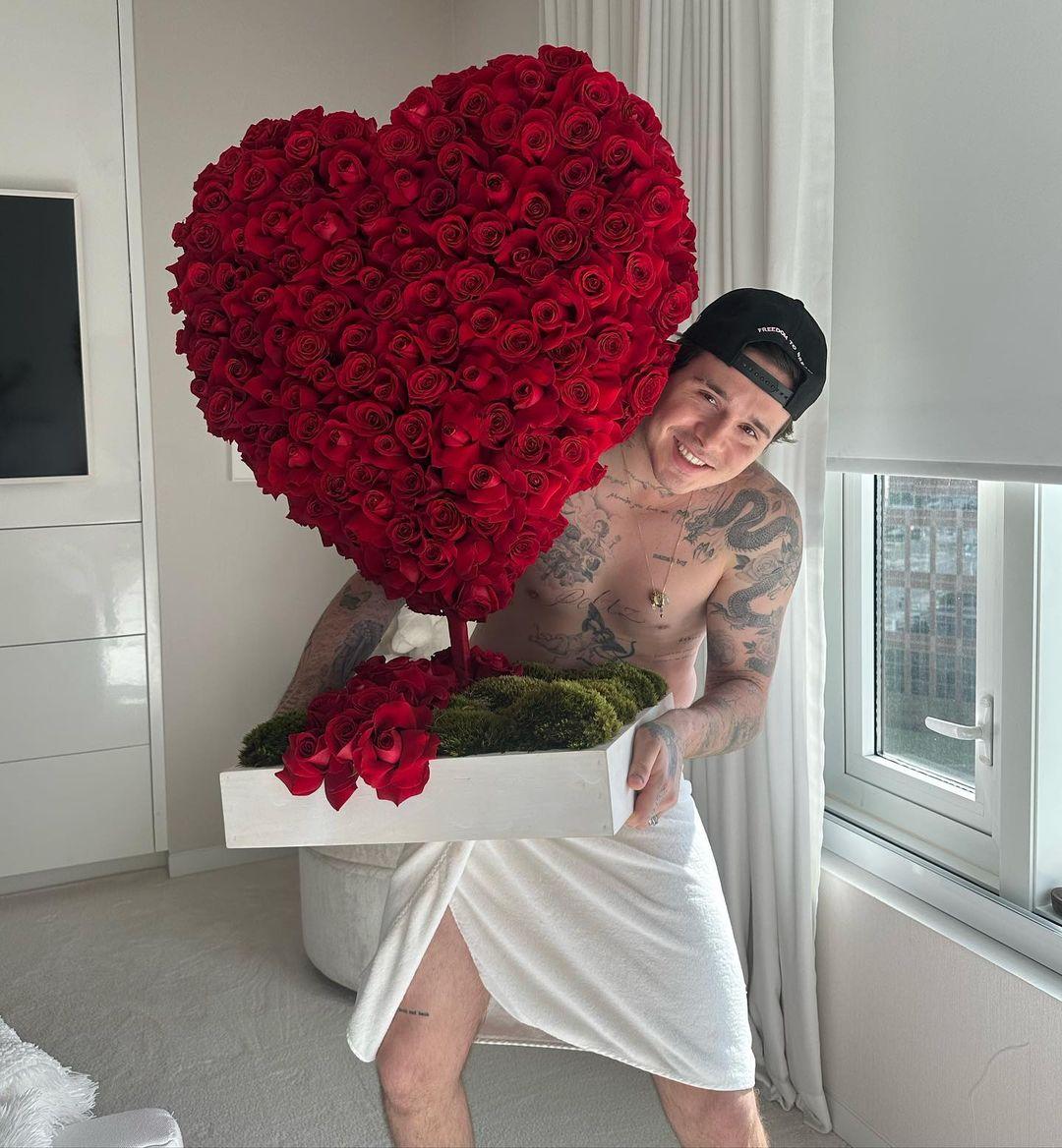 Nicola Peltz and Brooklyn Beckham celebrate Valentine's Day