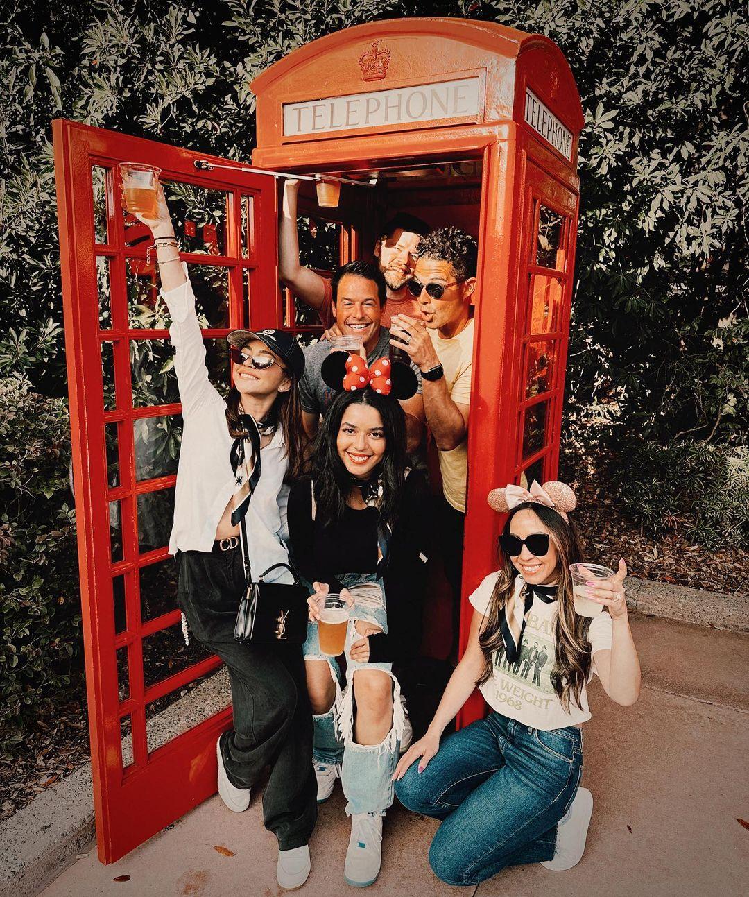 Sarah Hyland and Wells Adams visit EPCOT