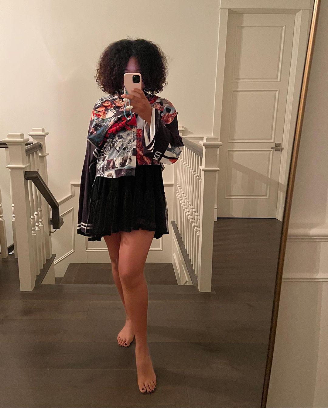 Naomi Osaka attends Rihanna's Super Bowl performance