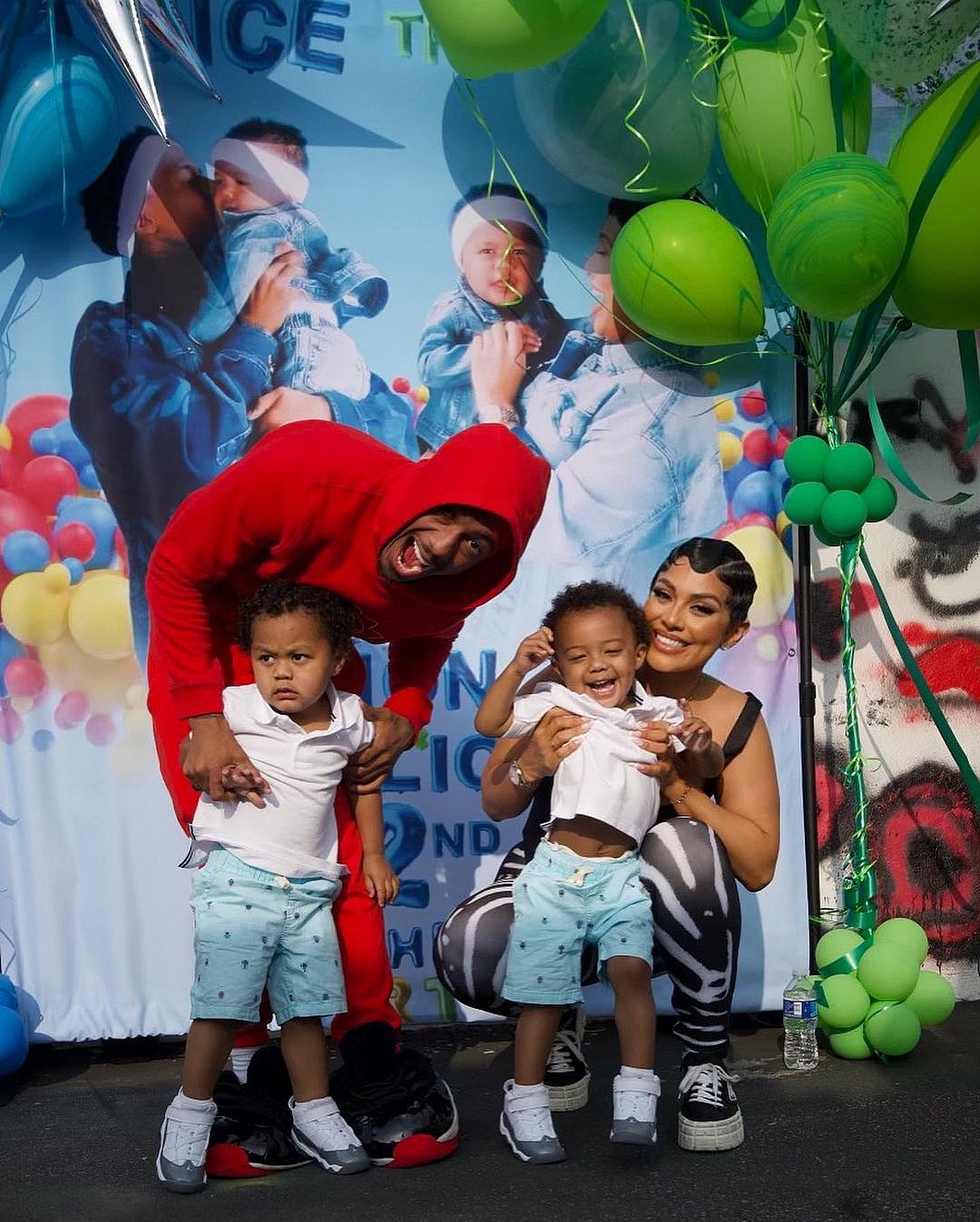 Abby De La Rosa and Nick Cannon's twins turn 2