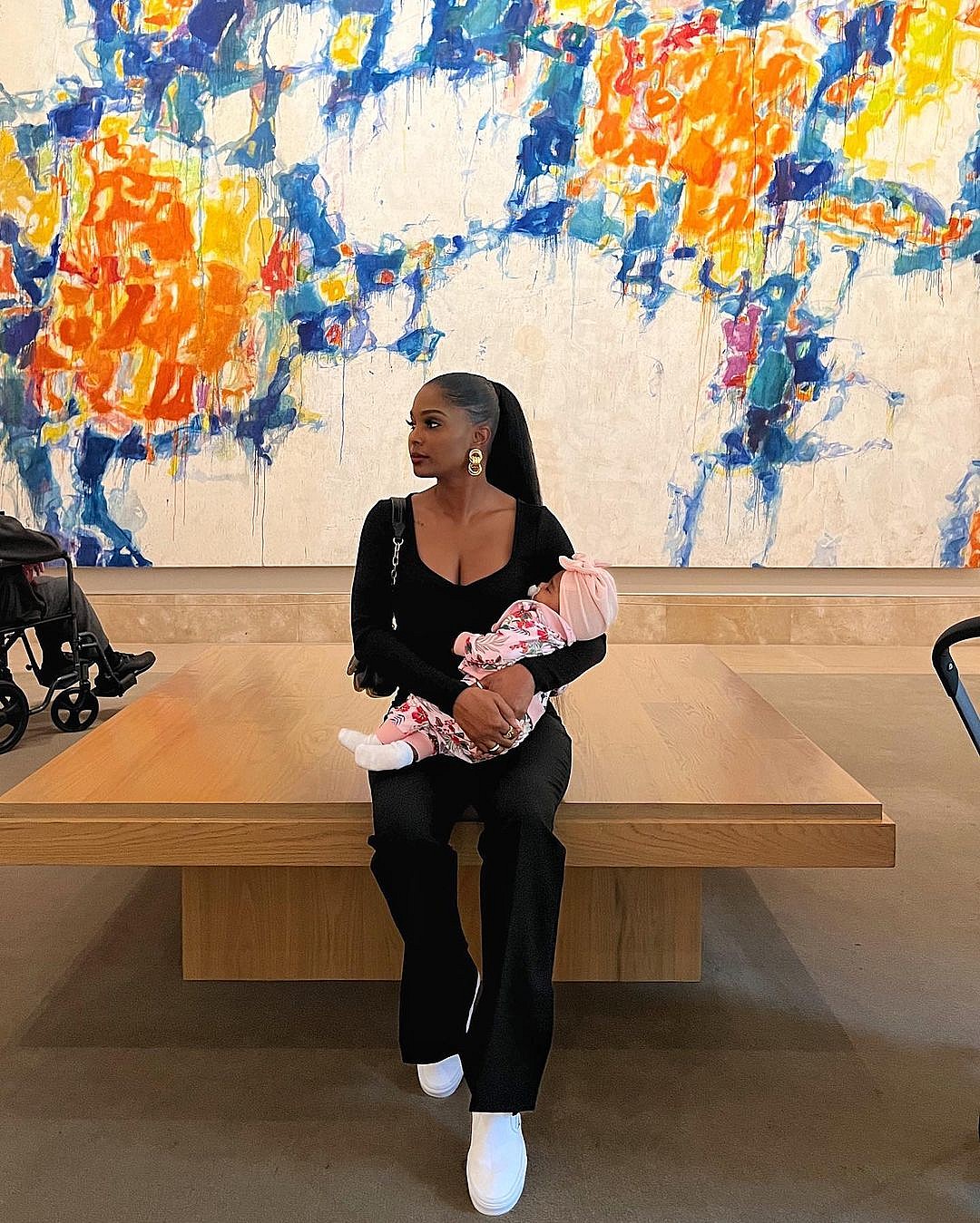 LaNisha Cole and baby Onyx