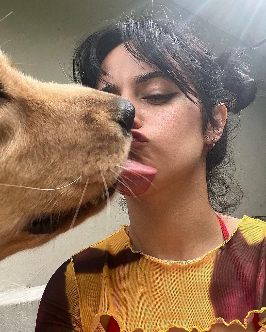 Camilla Cabello flaunts darker hair