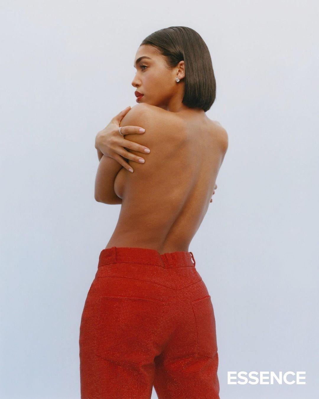 Lori Harvey Protects Her Heart With Revealing Metal Chest Plate