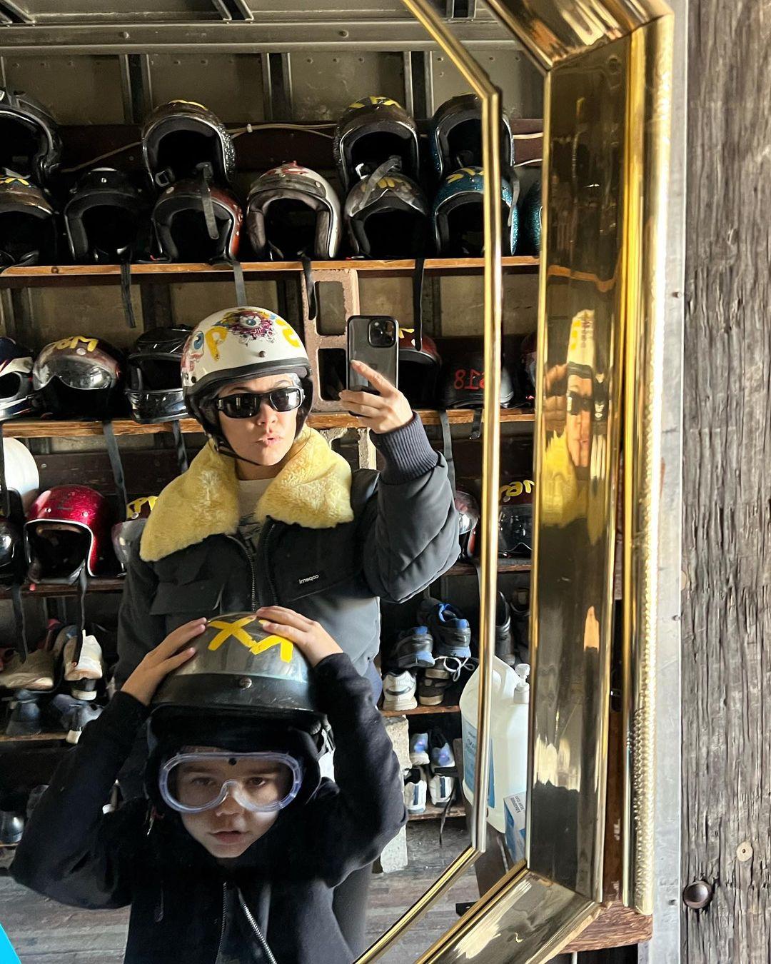 Kourtney Kardashian's post on her Instagram page
